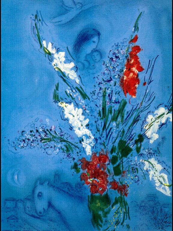 Les Glaïeuls contemporains de Marc Chagall Peintures à l'huile